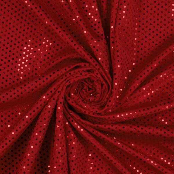 Lycra Fantasia Lux Rosso Paillettes Rosso