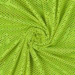 Lycra Fantasia Lux Giallo Fluo Paillettes Multicolor