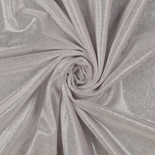 Velluto Polvere di Stelle Bianco glitter Argento