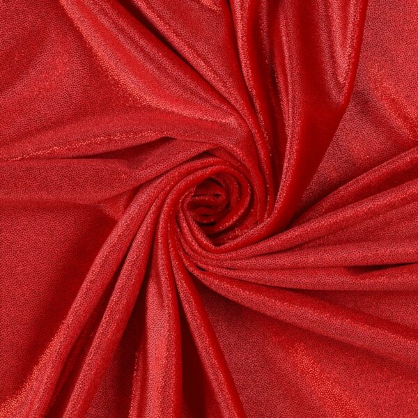 Velluto Polvere di Stelle Rosso Glitter Rosso