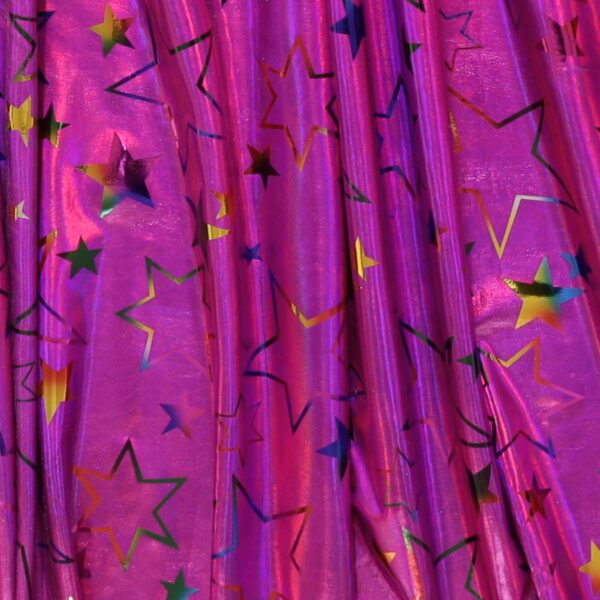 Lycra Lamè Fantasia Stella Fucsia