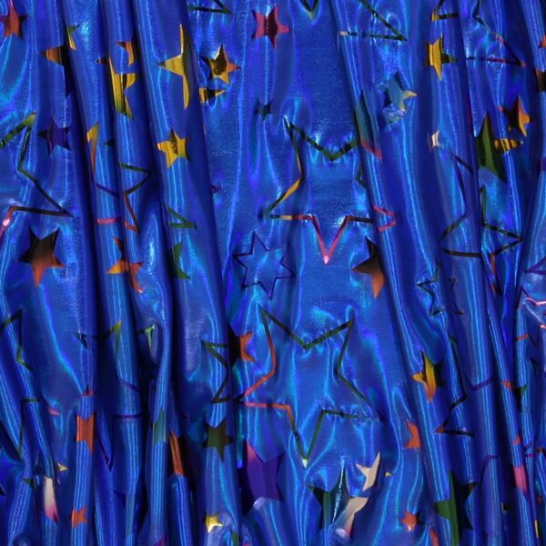 Lycra Lamè Fantasia Stella Blu Cina