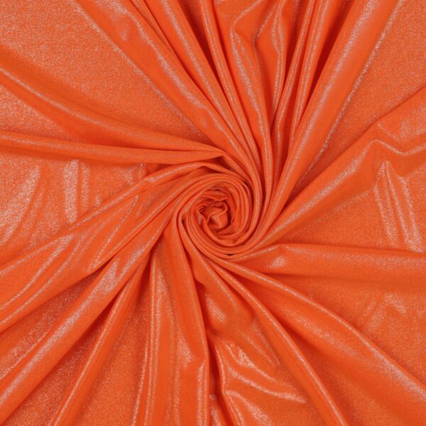 Lycra Fantasia Effetto Acqua Arancio effetto argento