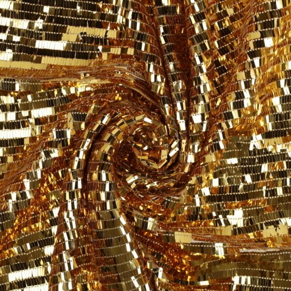 Tessuto Paillettes Cancan Oro