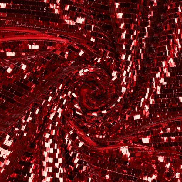 Tessuto Paillettes Cancan Rosso paillettes Rosso