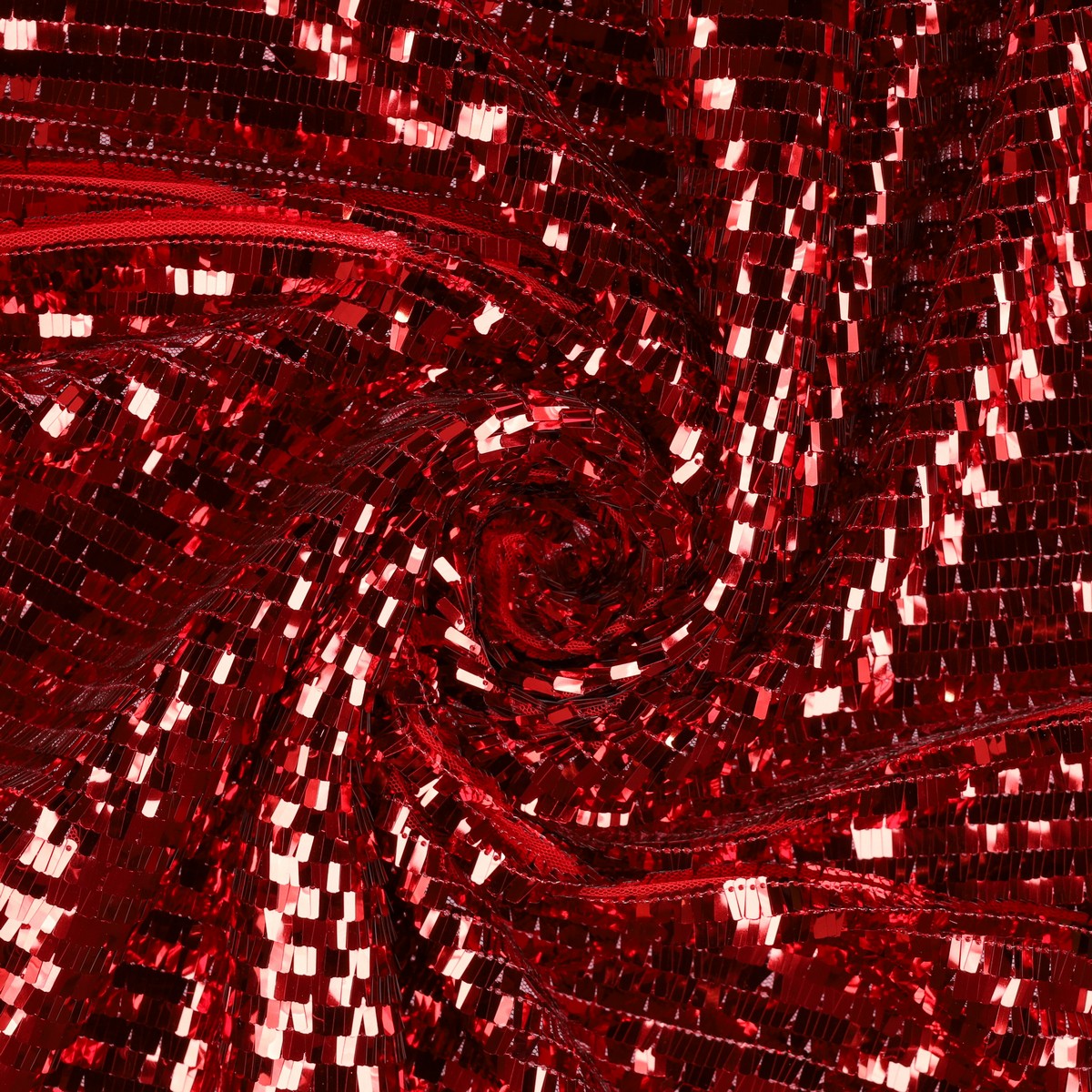 Tessuto Paillettes Cancan Rosso paillettes Rosso
