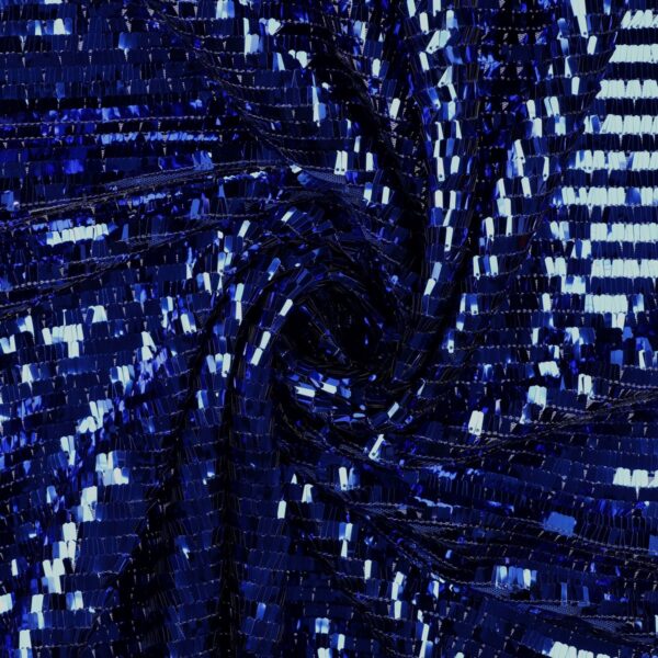 Tessuto Paillettes Cancan Blu Royal