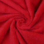 Tessuto Pelliccia Castorino - al Metro - Rosso