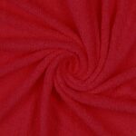 Tessuto Spugna Tessile al Metro - Rosso - Mezzo Metro