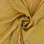 Maglia Elastica Lurex con Paillettes Zig Zag Iridescente - Giallo