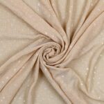 Maglia Elastica Lurex con Paillettes Stella - Nudo Paillettes Trasparente