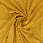 Maglia Elastica Lurex con Paillettes Stella - Giallo Paillettes Gialla