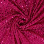 Maglia Elastica Lurex con Paillettes Mezza Luna - Fucsia Paillettes Fucsia