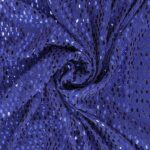 Maglia Elastica Lurex con Paillettes Mezza Luna - Blu Royal Paillettes Blu