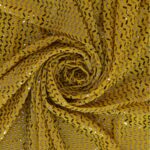 Maglia Elastica Lurex con Paillettes Zig Zag - Giallo Paillettes Gialla