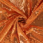 Maglia Elastica Lurex con Paillettes Quadrata - Arancio Paillettes Arancio