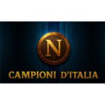 Bandiera S.S.C. Napoli - Scudo Campioni d'Italia - 240x150cm