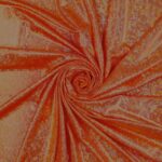 Lycra Fantasia Specchio New - al Metro - Arancio Fluo