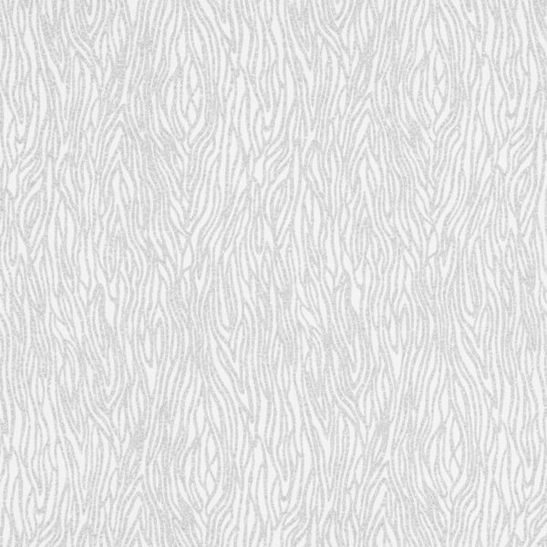 Tessuto mesh bielastico zebra glitter tono su tono Bianco - foto estesa