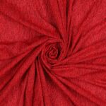 Tessuto mesh bielastico zebra glitter tono su tono Rosso - foto arricciata