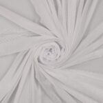 Tessuto Mesh (Tulle) Bielastico - Bianco - Mezzo Metro