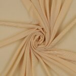 Tessuto Mesh (Tulle) Bielastico - Crema - Mezzo Metro