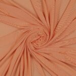 Tessuto Mesh (Tulle) Bielastico - Salmone - Mezzo Metro