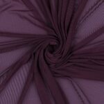 Tessuto Mesh (Tulle) Bielastico - Prugna - Mezzo Metro