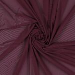 Tessuto Mesh (Tulle) Bielastico - Vinaccia Scuro - Mezzo Metro