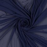 Tessuto Mesh (Tulle) Bielastico - Blu Navy - Mezzo Metro