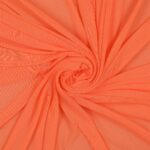 Tessuto Mesh (Tulle) Bielastico - Arancio Pallido - Mezzo Metro