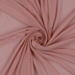 Tessuto Mesh (Tulle) Bielastico - Rosa Secco - Mezzo Metro