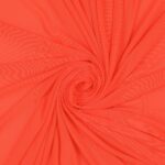 Tessuto Mesh (Tulle) Bielastico - Arancio Fluo - Mezzo Metro