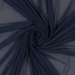 Tessuto Mesh (Tulle) Bielastico - Blu Tampone - Mezzo Metro