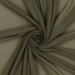 Tessuto Mesh (Tulle) Bielastico - Militare Scuro - Mezzo Metro
