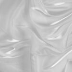 Dettaglio organza lucida bianco - trasparenza e riflessi