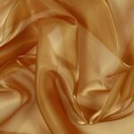 Dettaglio organza lucida ambra - trasparenza e riflessi