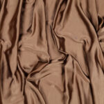 Tessuto Cupro Satin Manoseta Debacato - al Metro - NOCCIOLA