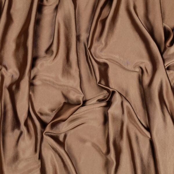 Tessuto Cupro Satin Manoseta Debacato - al Metro - NOCCIOLA
