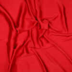 Tessuto Cupro Satin Manoseta Debacato - al Metro - ROSSO CARMEN