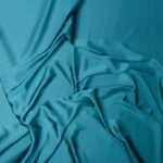 Tessuto Cupro Satin Manoseta Debacato - al Metro - TURCHESE OCEANO