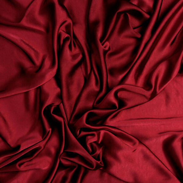 Tessuto Cupro Satin Manoseta Debacato - al Metro - BORDEAUX