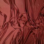 Tessuto Cupro Satin Manoseta Debacato - al Metro - TERRACOTTA ROSATA