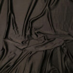 Tessuto Cupro Satin Manoseta Debacato - al Metro - NERO