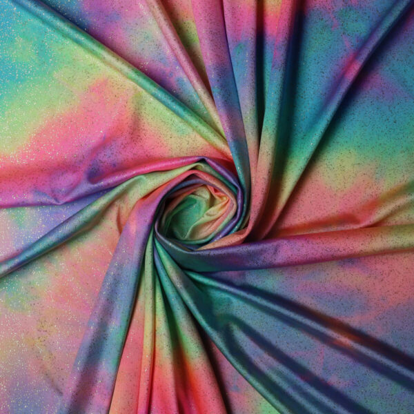 Lycra Bielastica Maltinta Glitter al Metro - Fiesta Glitter Oro