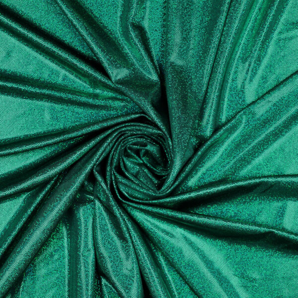 Lycra Fantasia Glitter Puntinato New - al Metro - Verde Scuro