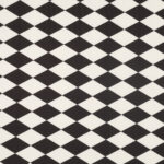 Lycra Fantasia SGV Carnival - Rombo Fondo Bianco Rombo Nero