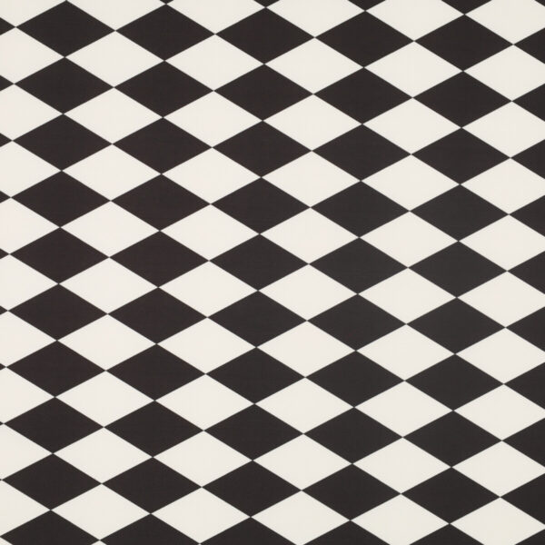 Lycra Fantasia SGV Carnival - Rombo Fondo Bianco Rombo Nero