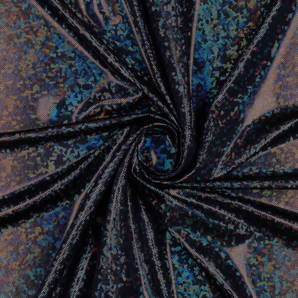 Lycra Fantasia Specchio New - al Metro - Blu Navy