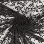 Pizzo Macramè Pregiato – Fantasia Ramoscello – al Metro – Nero